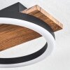 Cascada Plafonnier LED Brun, Couleur bois, Noir, 1 lumière