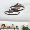 Cascada Plafonnier LED Brun, Couleur bois, Noir, 1 lumière