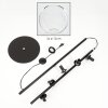 Koyoto Lampadaire 31 cm Clair, 5 lumières