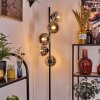 Koyoto Lampadaire 31 cm Chrome, Clair, Fumé, 5 lumières