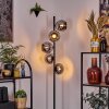 Koyoto Lampadaire 31 cm Chrome, Fumé, 5 lumières