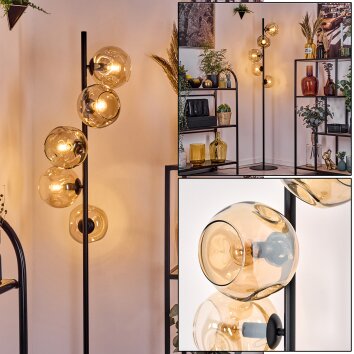 Ripoll Lampadaire Ambre, 5 lumières