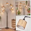 Bongal Lampadaire Noir, 5 lumières