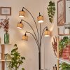 Bongal Lampadaire Noir, 5 lumières