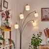 Bassagoda Lampadaire Nickel mat, Noir, 5 lumières