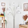 Bassagoda Lampadaire Nickel mat, Noir, 5 lumières