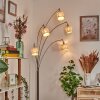 Cavaca Lampadaire Nickel mat, Noir, 5 lumières