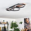 Cascada Plafonnier LED Brun, Couleur bois, Noir, 1 lumière