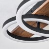 Cascada Plafonnier LED Brun, Couleur bois, Noir, 1 lumière