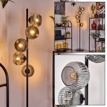 Ripoll Lampadaire Fumé, 5 lumières