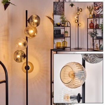 Ripoll Lampadaire Ambre, Clair, Fumé, 5 lumières Ripoll Lampadaire Ambre, Clair, Fumé, 5 lumières