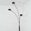 Nikkala Lampadaire Chrome, Noir, 3 lumières