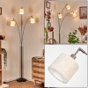 Bassagoda Lampadaire Nickel mat, Noir, 3 lumières