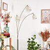Bassagoda Lampadaire Nickel mat, Noir, 3 lumières