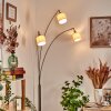 Bassagoda Lampadaire Nickel mat, Noir, 3 lumières