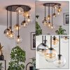 Gastor Plafonnier, Boule lumineuse 57 cm Ambre, Clair, Fumé, 9 lumières
