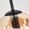 Gastor Plafonnier, Boule lumineuse 57 cm Ambre, Clair, Fumé, 9 lumières