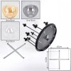 Gastor Plafonnier, Boule lumineuse 57 cm Ambre, Clair, Fumé, 9 lumières