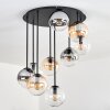 Gastor Plafonnier, Boule lumineuse 57 cm Ambre, Clair, Fumé, 9 lumières