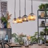Ripoll Suspension, Boule lumineuse, Suspension Ambre, Clair, Fumé, 4 lumières