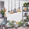 Ripoll Suspension, Boule lumineuse, Suspension Ambre, Clair, Fumé, 4 lumières
