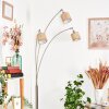 Bongal Lampadaire Nickel mat, Noir, 3 lumières