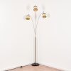 Chellas Lampadaire Nickel mat, Noir, 3 lumières