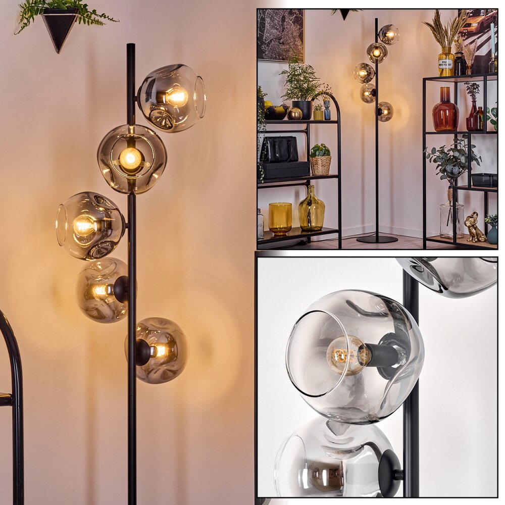 Ripoll Lampadaire Clair, Fumé, 5 lumières main product photo