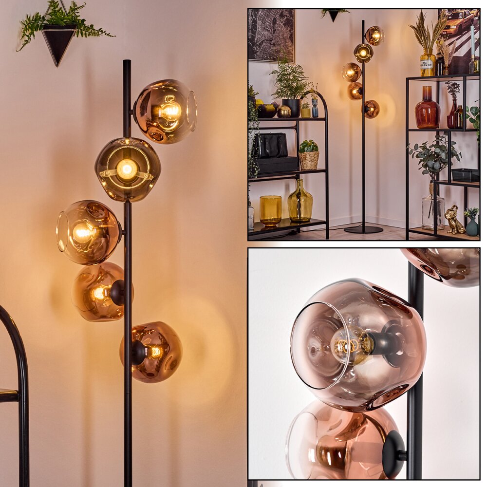 Ripoll Lampadaire Clair, Cuivré, 5 lumières main product photo