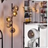 Ripoll Lampadaire Chrome, Fumé, 5 lumières