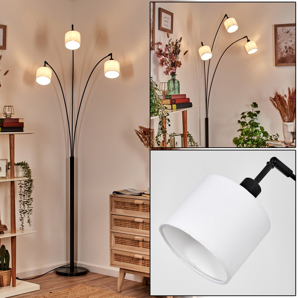 Bassagoda Lampadaire Noir, 3 lumières main product photo