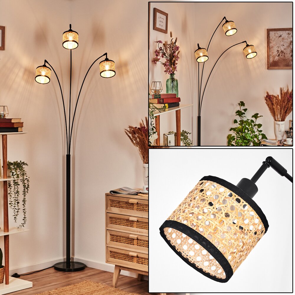 Ramila Lampadaire Noir, 3 lumières main product photo