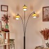 Chellas Lampadaire Noir, 3 lumières