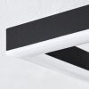 Ellekilde Plafonnier LED Brun, Couleur bois, Noir, 1 lumière