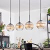 Koyoto Suspension, Boule lumineuse, Suspension Ambre, Clair, 4 lumières