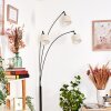 Bassagoda Lampadaire Chrome, Noir, 3 lumières