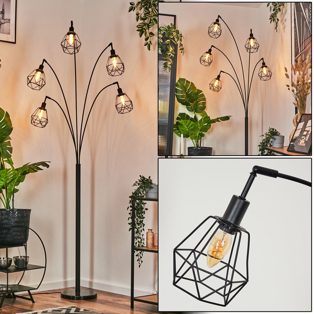 Yaak Lampadaire Noir, 5 lumières main product photo