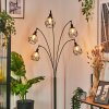 Yaak Lampadaire Noir, 5 lumières
