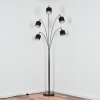 Bassagoda Lampadaire Chrome, Noir, 5 lumières