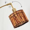 Cando Lampadaire Laiton, Noir, 5 lumières