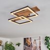 Narangera Plafonnier LED Brun, Couleur bois, Noir, 1 lumière