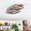 Narangera Plafonnier LED Brun, Couleur bois, Noir, 1 lumière