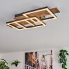 Narangera Plafonnier LED Brun, Couleur bois, Noir, 1 lumière