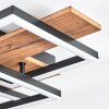 Narangera Plafonnier LED Brun, Couleur bois, Noir, 1 lumière