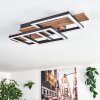 Narangera Plafonnier LED Brun, Couleur bois, Noir, 1 lumière