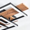 Narangera Plafonnier LED Brun, Couleur bois, Noir, 1 lumière