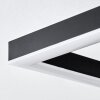 Ellekilde Plafonnier LED Brun, Couleur bois, Noir, 1 lumière