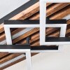 Ellekilde Plafonnier LED Brun, Couleur bois, Noir, 2 lumières