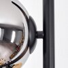 Koyoto Lampadaire 31 cm Ambre, Chrome, Fumé, 6 lumières