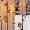 Koyoto Lampadaire Ambre, Clair, Fumé, 6 lumières